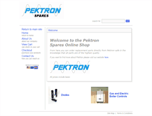 Tablet Screenshot of pektronspares.co.uk